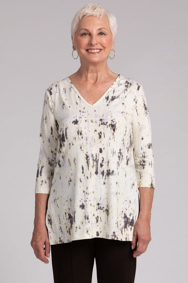 Nu Ideal V-Neck Tunic Plus | Camo Illuminate