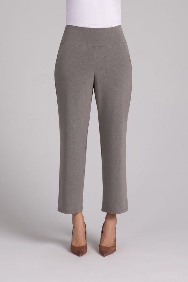 Straight Leg Ankle Pant Plus | Melange Sand