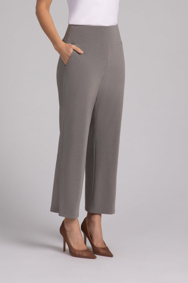 Straight Leg Ankle Pant Plus | Melange Sand