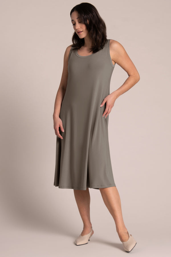 Nu Tank Dress Short | Taupe