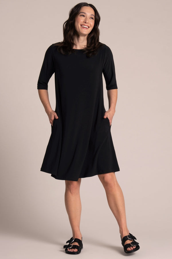 Nu Trapeze Dress | Black