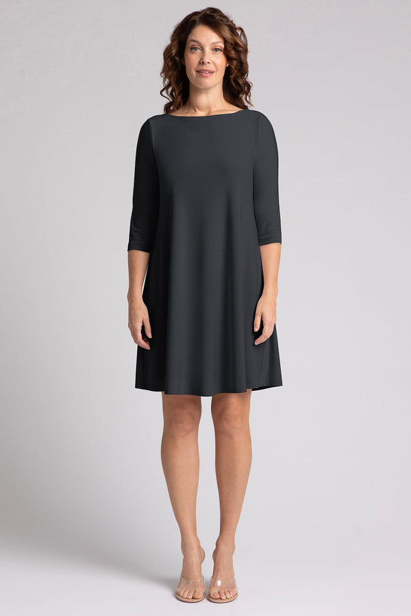 Nu Trapeze Dress Plus | Graphite