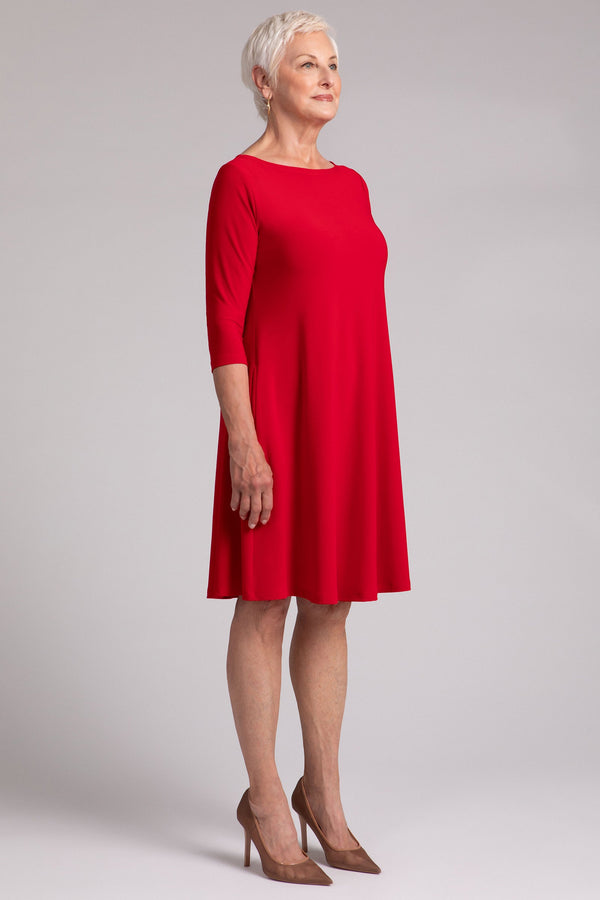 Nu Trapeze Dress Plus | Poppy