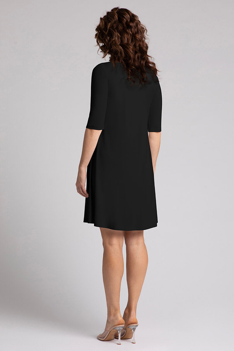 Nu Trapeze Dress Black Sympli US