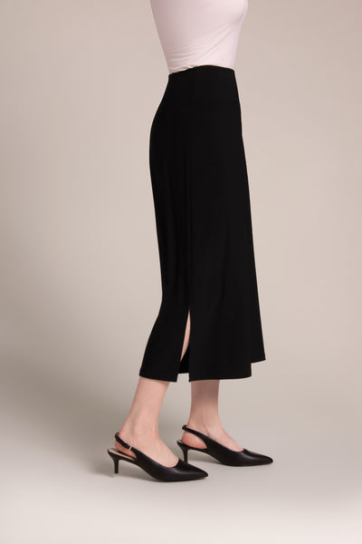 Side Slit Wide Capri