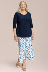 Side Slit Wide Capri