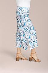 Side Slit Wide Capri