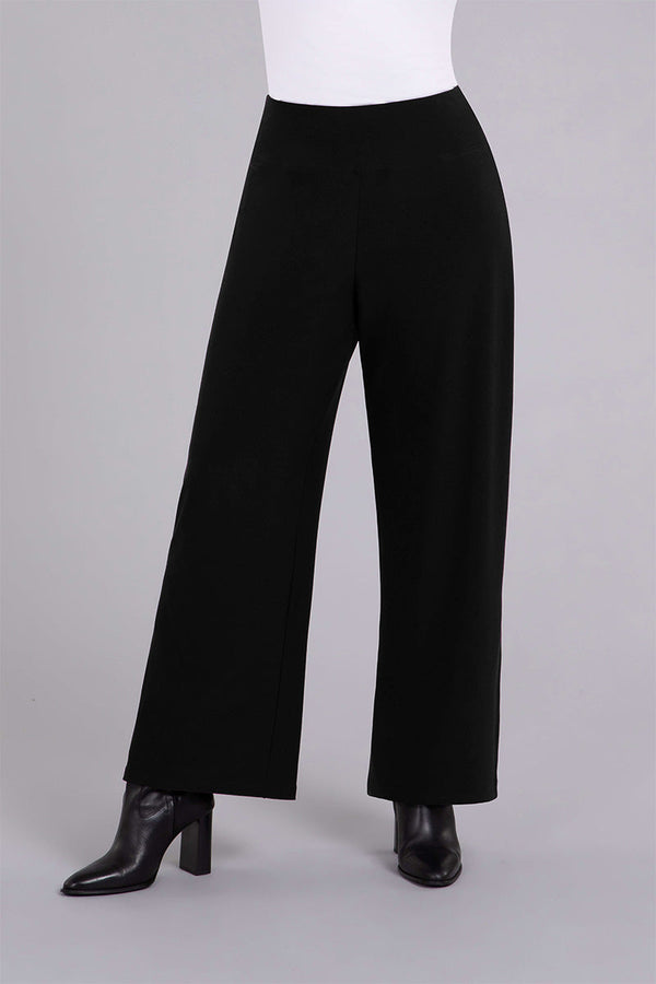 Side Slit Wide Pant | Black