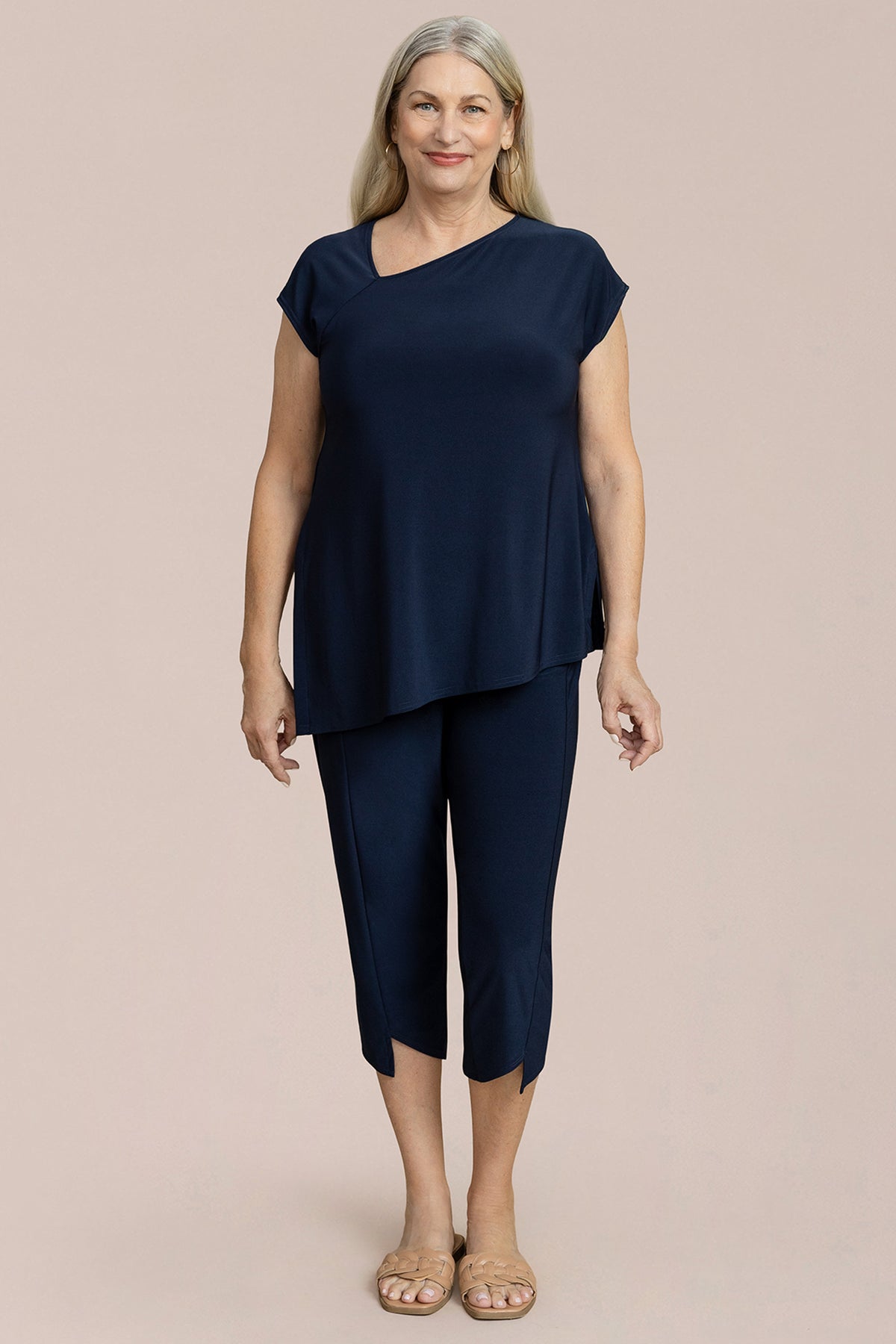 Slant Top, Cap Slv