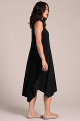 Sleeveless Slant Pocket Dress