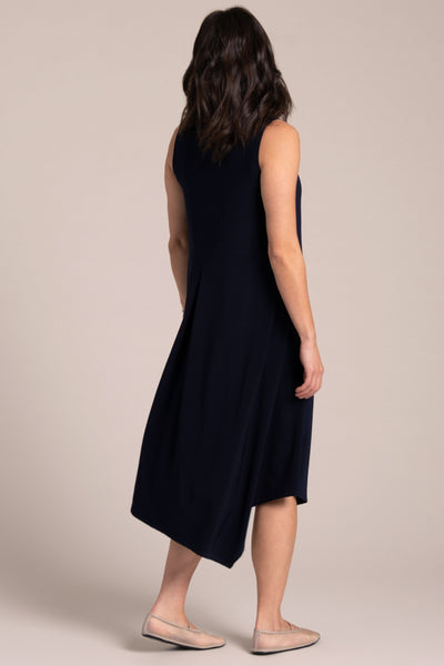 Sleeveless Slant Pocket Dress