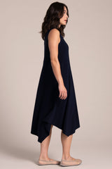 Sleeveless Slant Pocket Dress