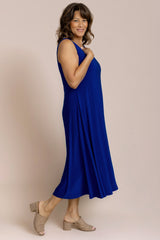 Sleeveless Square Neck Fit & Flare Dress