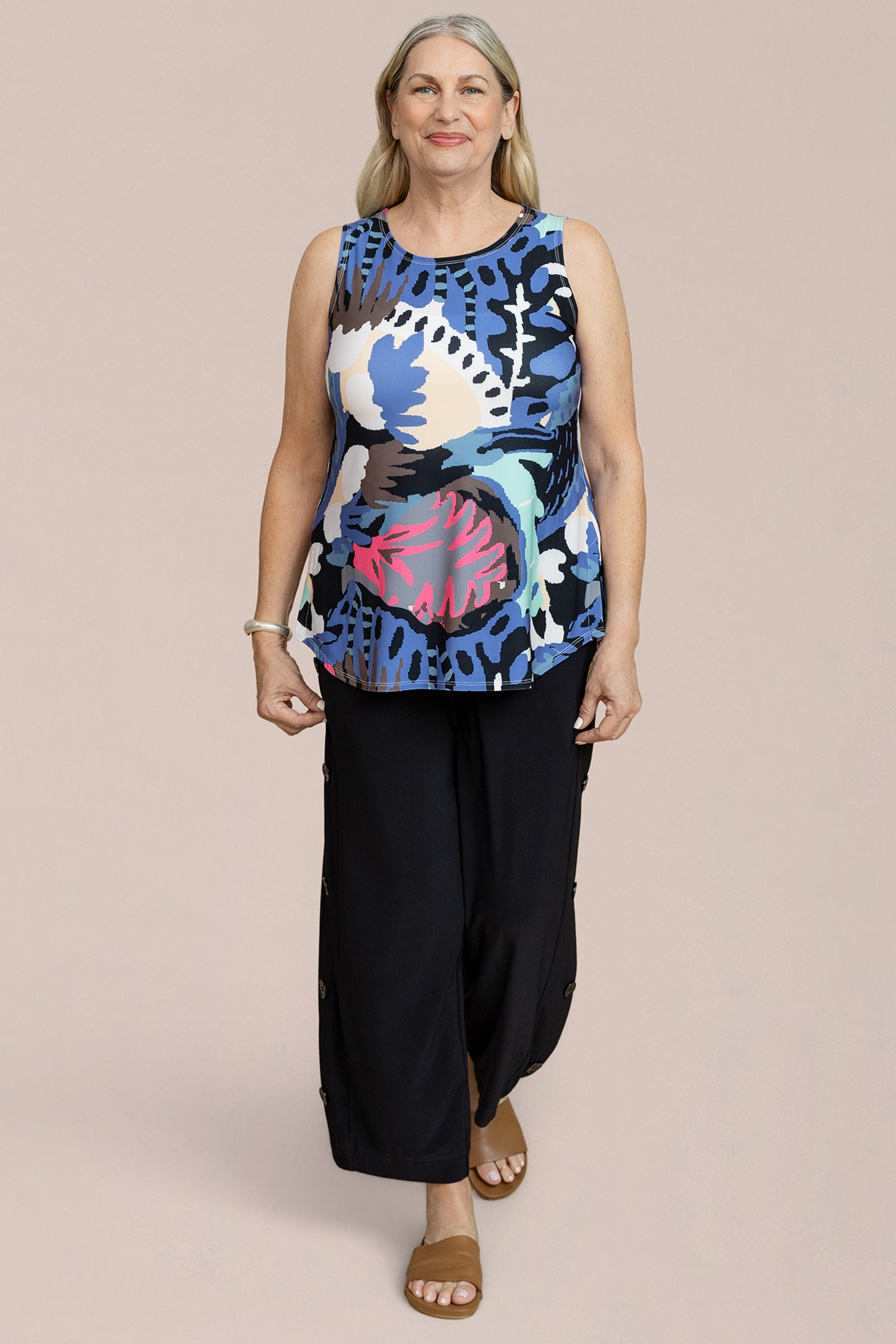 Slvless Go To Classic T Relax, Print