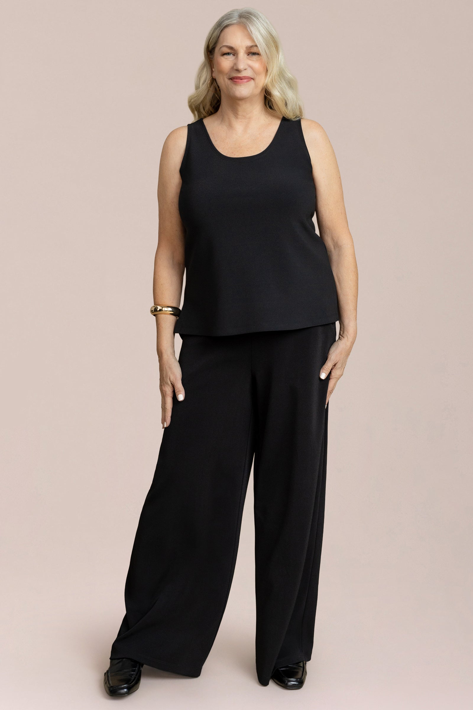 Soffio Crepe Easy Wide Leg Pant