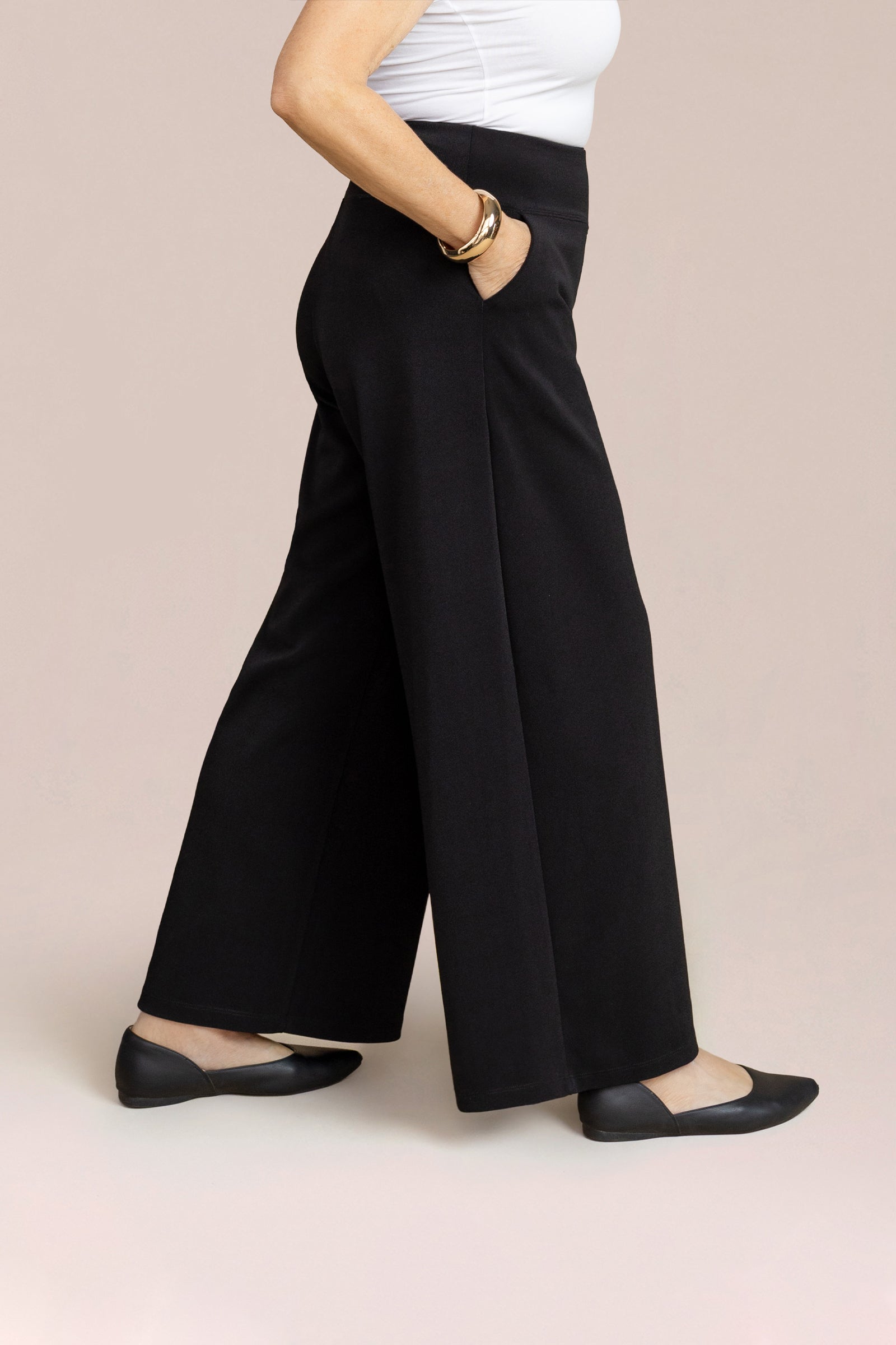 Soffio Crepe Easy Wide Leg Pant