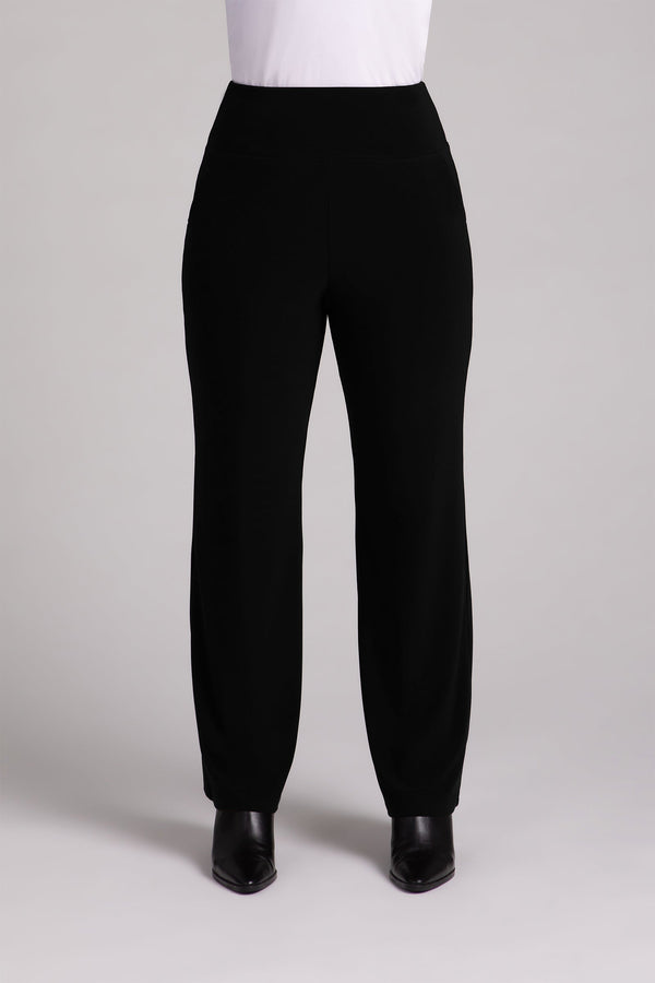 Straight Leg Pant with Yoke Plus | Black