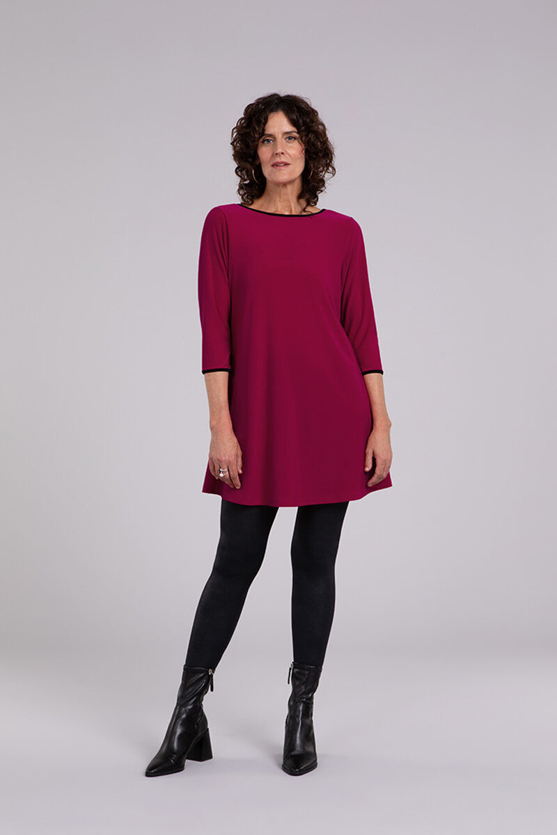 Tipped Reversible Trapeze Tunic