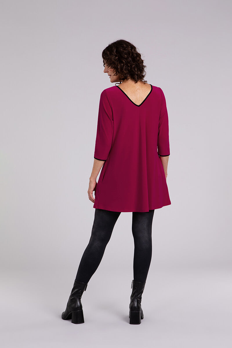 Tipped Reversible Trapeze Tunic