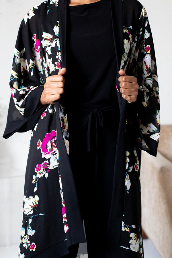 Black-Floral