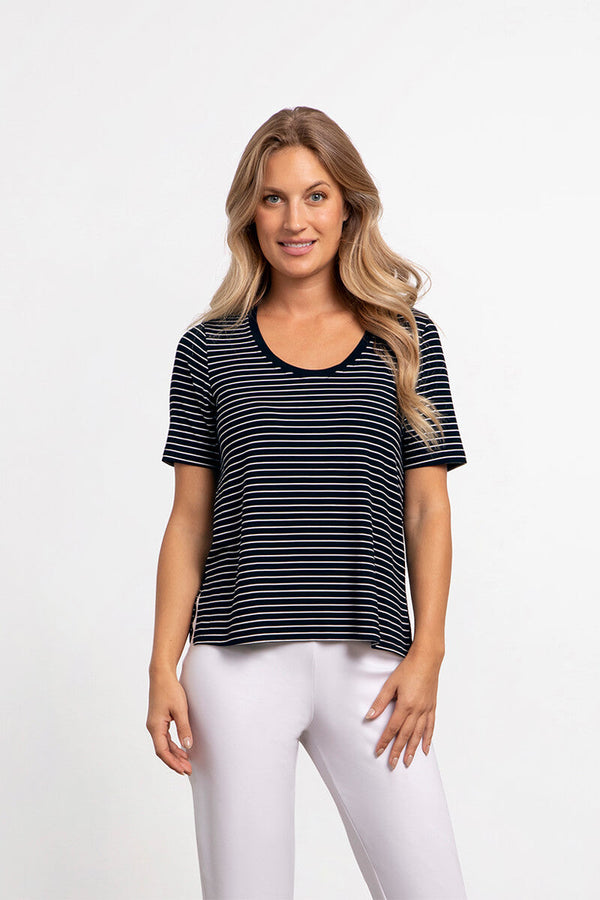 Blk Wht/Pinstripe