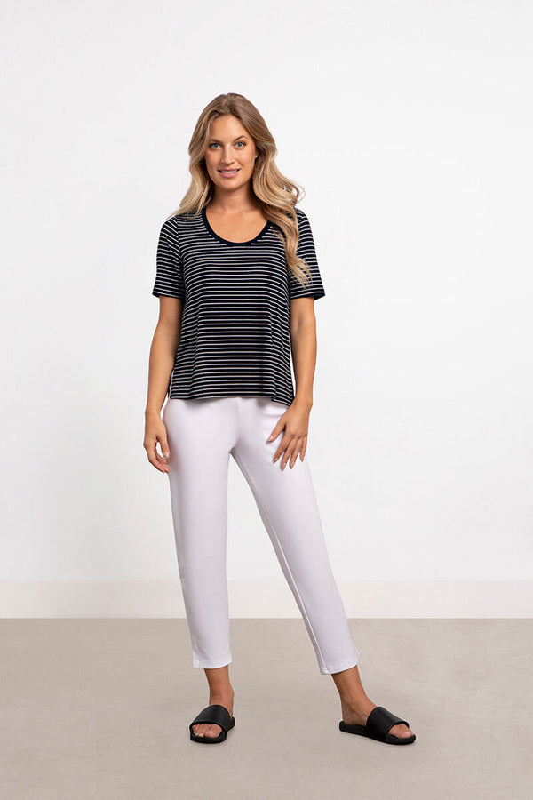 Blk Wht/Pinstripe